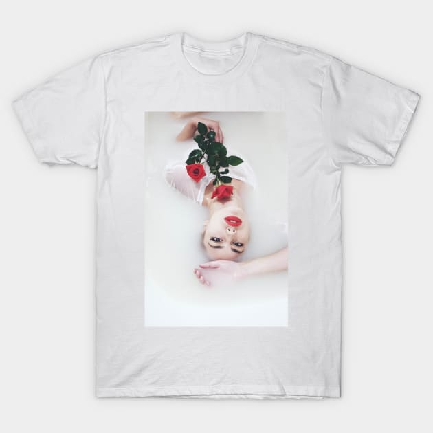 Rose Bath T-Shirt by JovanaRikalo